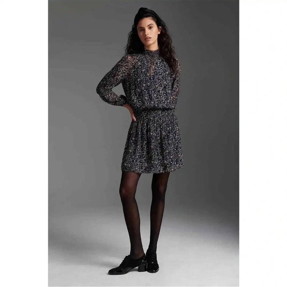 Velvet by Graham & Spencer
 Kirsten Thistle  Print Ruched Waist Dress - Picture 3 of 10